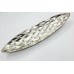 White Nickel metal hand engraved fruit platter Home decorative sr no 12